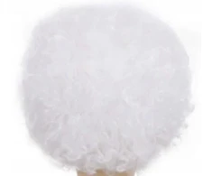 ATL BQ3S Peruka afro balta