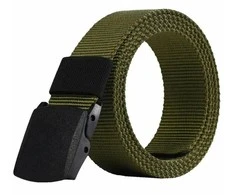Bq48B Khaki spalvos vyriškas diržas su sagtimi