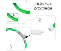 ATL LED šviečiantis antkaklis (Žalia)