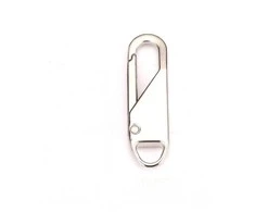 ATL Užtrauktuko galvutė, sidabrinė, 37x11x4 mm