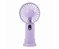 ATL DA669A Mini wiatrak usb rankinis biurkowy violetinė