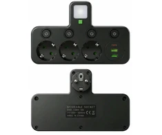 ATL DA706A Listwa zasilająca 3x230v rozdzielacz 3xusb + lampka