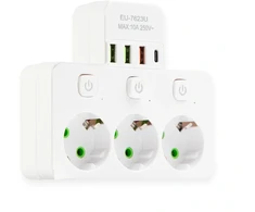 ATL DA714C Listwa zasilająca 3 gniazda + 3xusb + usb-c 3m