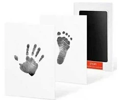 Kūdikio rankytės ir pėdutės atspaudo rinkinys DA82A 12,5x8 cm mėlynas