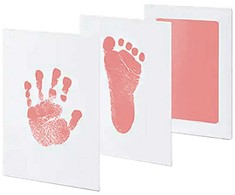Vaiko delniuko ar pėdutės įspaudų rinkinys DA83B 10x15,3 cm rožinė