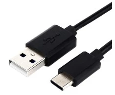 Kk21T USB C tipo kabelis 1 m juodas
