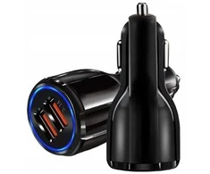 Automobilinis įkroviklis PLS34D 2x USB greitas įkrovimas