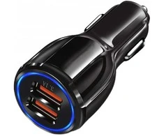 Automobilinis įkroviklis PLS34D 2x USB greitas įkrovimas