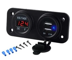 ATL Tvirtinimo lizdas automobiliui su USB