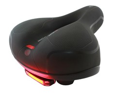 Aptel Dviračio sėdynė su LED lempa, juodas