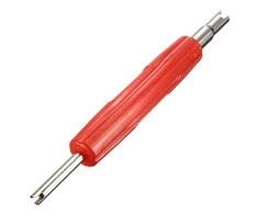 Dvigubas vožtuvų atsuktuvas RW9A, 12,5 cm, raudonas