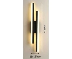 ATL Dvigubas LED sieninis šviestuvas 9W, 3000K, juodas