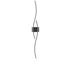 ATL Juodos spalvos LED sieninis šviestuvas 60 cm