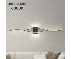 ATL Juodos spalvos LED sieninis šviestuvas 60 cm