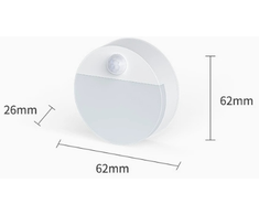 ATL LED lempa su judesio ir sutemos jutikliu, 0,5 W, balta