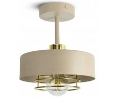 Lubinis šviestuvas ATL ZD185 Lampa sufitowa wisząca beżowo auksinė