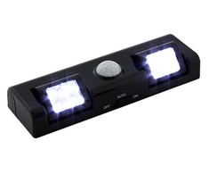 ATL LED Lempa su judesio ir prieblandos jutikliu, 8 LED, juoda