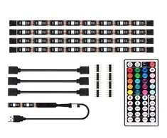 ATL Išmaniojo (Smart TV) ir televizoriaus priedas LED juostelė televizoriaus apšvietimui RGB 4x50cm
