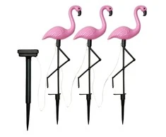 Zd50K LED saulės sodo lempos – flamingas