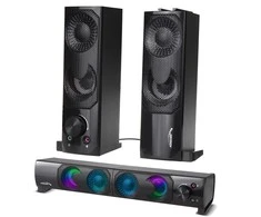 Kompiuterio kolonėlės Audiocore Garso sistema RGB LED Stereo Gaming