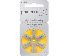 Bateria Ausinių POWER ONE VARTA PR70/10 baterijos, 6 vnt./bl
