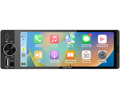 Automagnetola Kruger &amp; Matz KM2016 1DIN CarPlay/AndroidAuto automobilio radijas