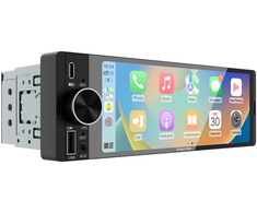 Automagnetola Kruger &amp; Matz KM2016 1DIN CarPlay/AndroidAuto automobilio radijas