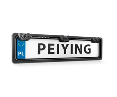 Peiying automobilio atbulinės eigos kamera su giroskopu ir parkavimo jutikliu valstybinio numerio rėmelyje