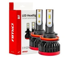 Amio LED BF lemputės H8, H9, H11 Komplektas 2vnt. +400%