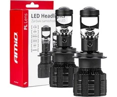 LED automobilių lemputės pl lens canbus lens h7 amio-03668