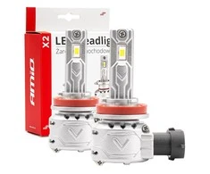 LED žibintų lemputės X2 Series H8/H9/H11/H16 AMiO-02974