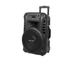 Azusa nešiojama kolonėlė (su 2 belaidžiais mikrofonais, SD, Bluetooth, USB)