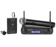 Azusa VHF mikrofonas 2 kanalai WR-358LD (1 x rankinis mikrofonas + 1 x klipas)