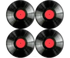 Bertoni 4D apvalaus stalo kilimėlių rinkinys - VINYL