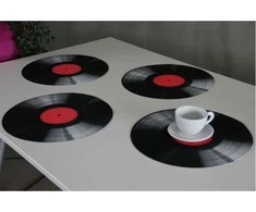 Bertoni 4D apvalaus stalo kilimėlių rinkinys - VINYL