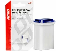 Japval PAL automobilio saugikliai, moteriški, 2 vnt., 25A, amio-03459