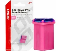 Japval PAL automobilio saugikliai, moteriški, 30A, 2 vnt. amio-03460