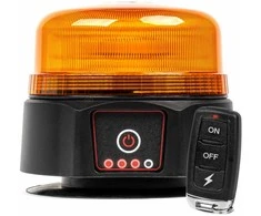 Belaidė LED įspėjamoji lempa su nuotoliniu valdymu R65 R10 12/24V AMIO-03932