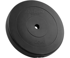 Bituminė apkrova 20kg, skylė 31mm, klasikinis diskas, REBEL ACTIVE