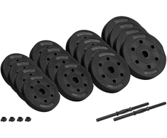 Hantle Bituminiai reguliuojamo svorio hanteliai 2 x 15 kg REBEL ACTIVE