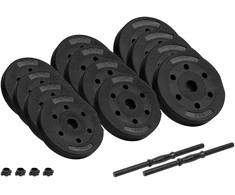 Bituminiai reguliuojamo svorio hanteliai 2x10kg REBEL ACTIVE