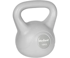 Kettlebell Bituminis svarmuo 16 kg pilkas REBEL ACTIVE