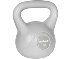 Kettlebell Bituminis svarmuo 22 kg pilkas REBEL ACTIVE