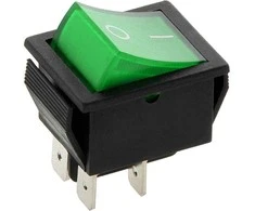 0087# Jungiklis mk621 žalias 230v šviečiantis