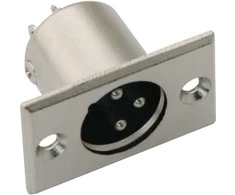 1053# 3p XLR mikrofono kištukas korpusui