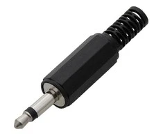 Blow Oem Kištukas AUX 3.5 mono plastikinis - 100vnt