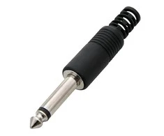 Blow Oem Kištukas AUX 6.3 mono plastikinis HQ - 20vnt