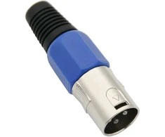 1428# Mikrofono XLR 3P kištukas mėlynam kabeliui