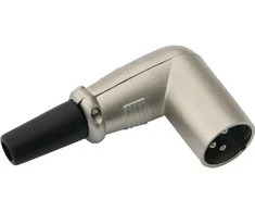1655# Mikrofono kištukas XLR 3P kampiniam kabeliui