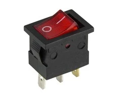 Blow Oem Klavišinis jungiklis MK1012C 12V raudonas - 20vnt